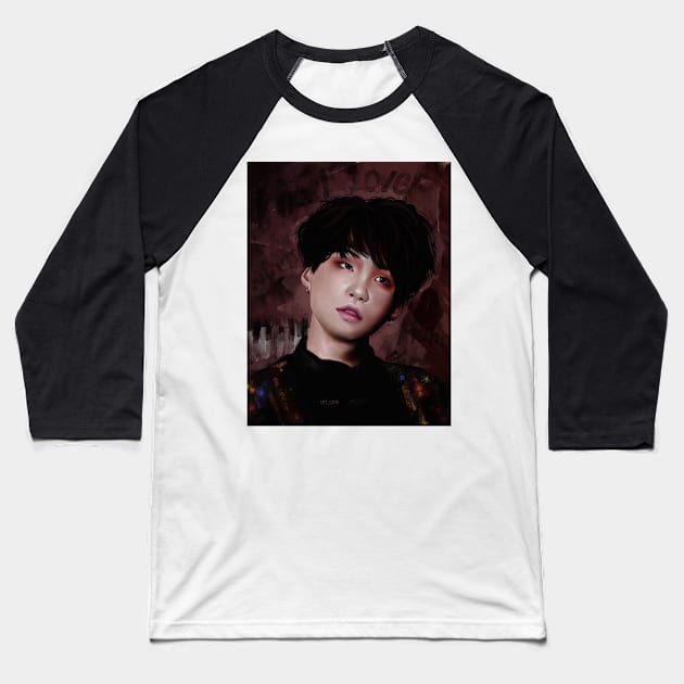 Yoongi (wings) Baseball T-Shirt by ari-arts